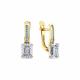 Серьги из комбинированного золота Мастер Бриллиант 20M2-509144-00-00 с бриллиантом