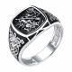 Серебряное кольцо Великомученик Георгий Победоносец TALANT 21-76-0000-17554