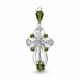 Серебряная подвеска AQUAMARINE 2225107 с хризолитом