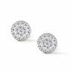 Серьги из белого золота АЛЬКОР 22264-200 с бриллиантом