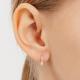 Серьги из белого золота АЛЬКОР 23973-200 с бриллиантом
