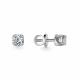 Серьги из белого золота АЛЬКОР 24328-5П5 с бриллиантом