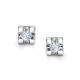 Серьги из белого золота АЛЬКОР 26113-200 с бриллиантом