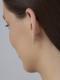 Серьги из лимонного золота АЛЬКОР 26118-300 с бриллиантом