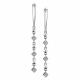 Серьги из белого золота АЛЬКОР 26315-200 с бриллиантом