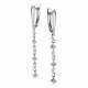 Серьги из белого золота АЛЬКОР 26315-200 с бриллиантом