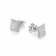 Серьги из белого золота АЛЬКОР 26354-200 с бриллиантом