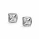 Серьги из белого золота АЛЬКОР 26529-200 с бриллиантом