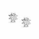 Серьги из белого золота АЛЬКОР 26639-200 с бриллиантом