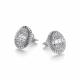 Серьги из белого золота АЛЬКОР 26651-200 с бриллиантом