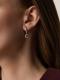 Серьги из белого золота АЛЬКОР 26898-202 с бриллиантом и сапфиром
