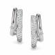 Серьги из белого золота АЛЬКОР 26899-200 с бриллиантом