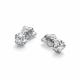 Серьги из белого золота АЛЬКОР 26920-200 с бриллиантом