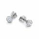 Серьги из белого золота АЛЬКОР 26934-200 с бриллиантом
