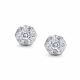 Серьги из белого золота АЛЬКОР 26934-200 с бриллиантом