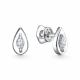 Серьги из белого золота АЛЬКОР 26951-200 с бриллиантом