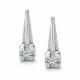 Серьги из белого золота АЛЬКОР 27036-200 с бриллиантом