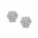Серьги из белого золота АЛЬКОР 27038-200 с бриллиантом