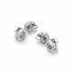 Серьги из белого золота АЛЬКОР 27045-200 с бриллиантом