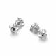 Серьги из белого золота АЛЬКОР 27047-200 с бриллиантом