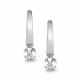 Серьги из белого золота АЛЬКОР 27048-200 с бриллиантом