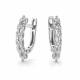 Серьги из белого золота АЛЬКОР 27089-200 с бриллиантом