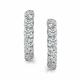 Серьги из белого золота АЛЬКОР 27090-200 с бриллиантом