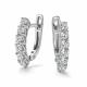 Серьги из белого золота АЛЬКОР 27090-200 с бриллиантом