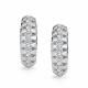 Серьги из белого золота АЛЬКОР 27094-200 с бриллиантом