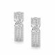 Серьги из белого золота АЛЬКОР 27148-200 с бриллиантом