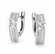 Серьги из белого золота АЛЬКОР 27148-200 с бриллиантом