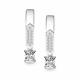 Серьги из белого золота АЛЬКОР 27151-200 с бриллиантом