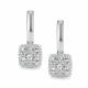 Серьги из белого золота АЛЬКОР 27192-200 с бриллиантом