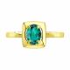 Кольцо из лимонного золота SOKOLOV 3010779-2 с изумрудом