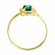 Кольцо из лимонного золота SOKOLOV 3010779-2 с изумрудом