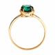 Золотое кольцо SOKOLOV 3010788 с бриллиантом и изумрудом
