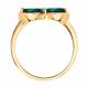 Золотое кольцо SOKOLOV 3010803 с изумрудом