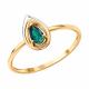 Золотое кольцо SOKOLOV 3010811 с изумрудом