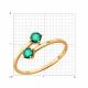 Золотое кольцо SOKOLOV 3010813 с изумрудом
