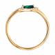 Золотое кольцо SOKOLOV 3010815 с бриллиантом и изумрудом