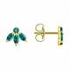 Серьги из лимонного золота SOKOLOV 3020742-2 с изумрудом