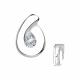 Подвеска из белого золота Александра 30229сб с Swarovski