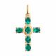 Золотая подвеска SOKOLOV 3030193 с изумрудом