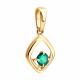 Золотая подвеска SOKOLOV 3030272 с изумрудом