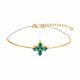 Золотой браслет SOKOLOV 3050062 с изумрудом