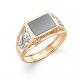 Золотое кольцо Караваевская ювелирная фабрика 31-0267 с ониксом