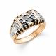 Золотое кольцо Караваевская ювелирная фабрика 31-0293 с ониксом и эмалью