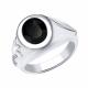 Серебряное кольцо Караваевская ювелирная фабрика 31-0335-s-Ч с ониксом