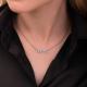 Серебряное колье TALANT 33-72-0001-15408 с фианитом