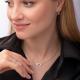 Серебряное колье TALANT 33-72-0001-15408 с фианитом